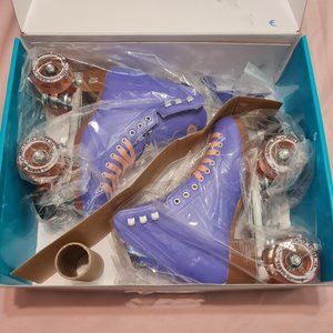 Moxi Beach Bunny Roller Skates in Periwinkle Sunset Sz 5